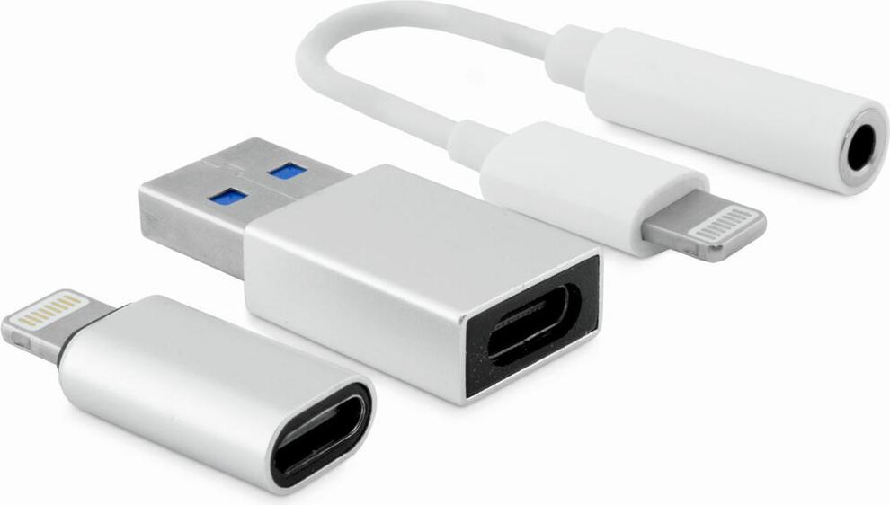 Kábel USB CoolBox COO-CKIT-APPL White