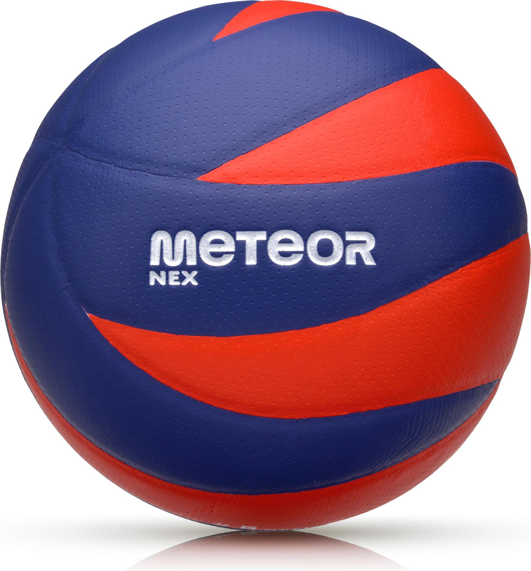 Volleyball Schulball Spielball Trainingsvolleyball Meteor NEX #5 blau/rot