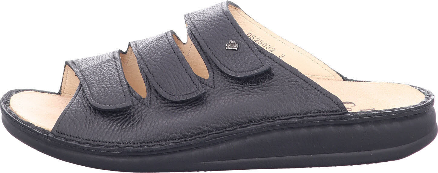 Finn Comfort, Corfu, pánske mule, kožené, čierne, NEW - Pánska obuv sandále / mule, čierne