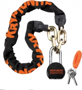 Kryptonite Kryptonite Kettenschloss Messenger 100 cm Stahl/Nylon Schwarz 33921