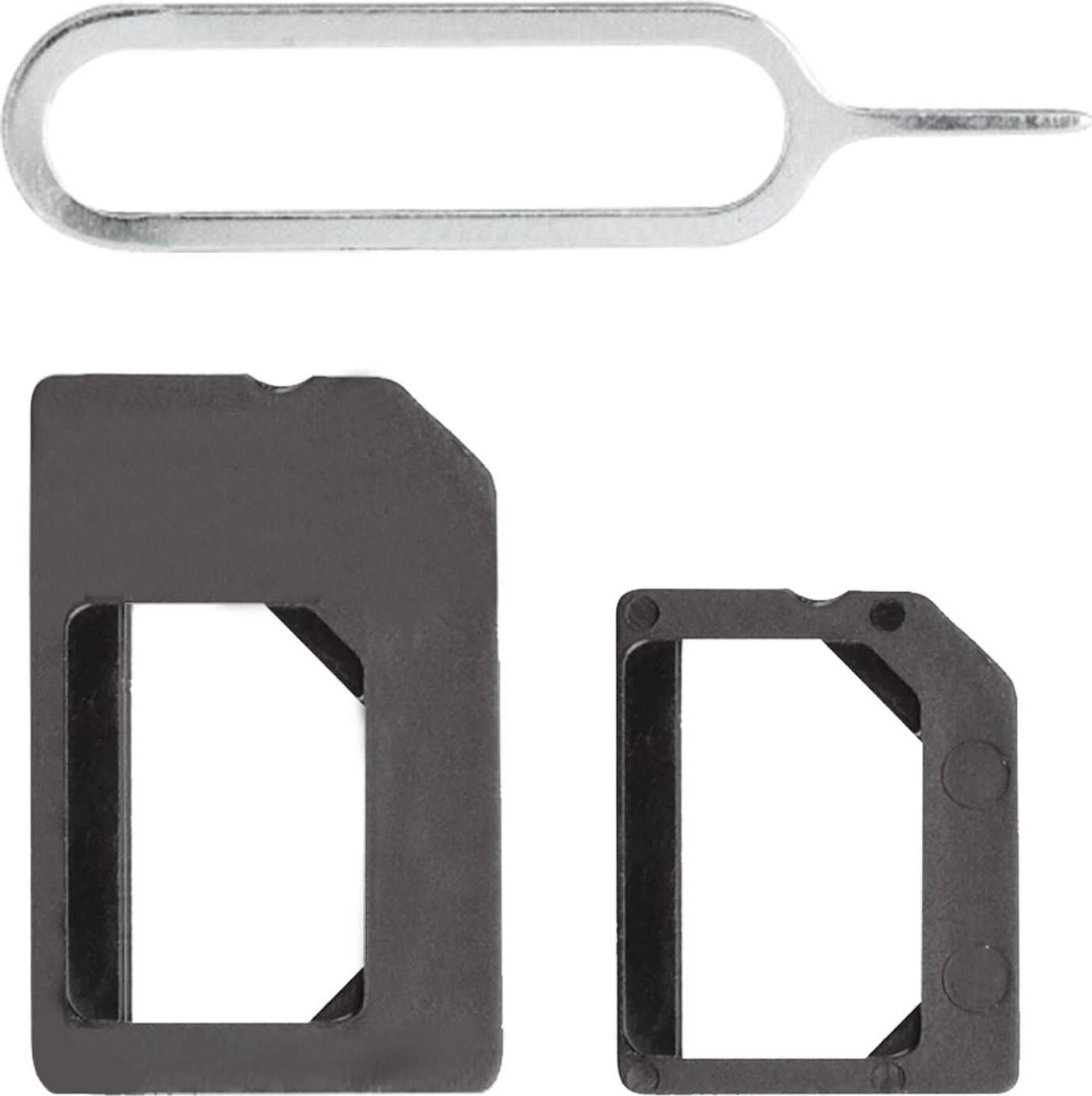 Colorfone SIM Karte Adapter Set für Nano-/ Micro SIM + SIM-Karten-Slot-Öffner pckip5-03-bis