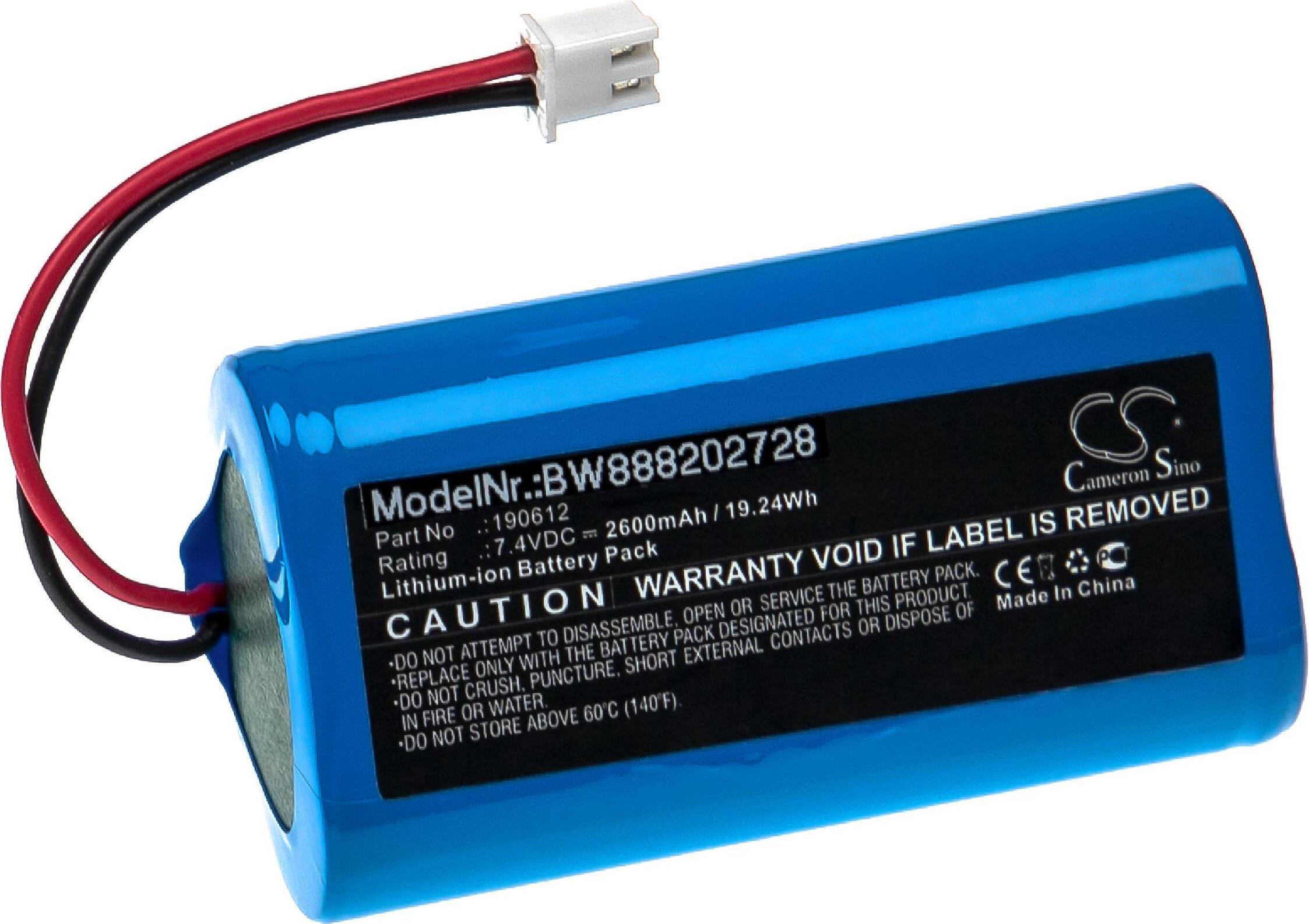 vhbw Akku Ersatz für Mamibot 190612 für Saugroboter (2600 mAh, 7,4 V, Li-Ion)