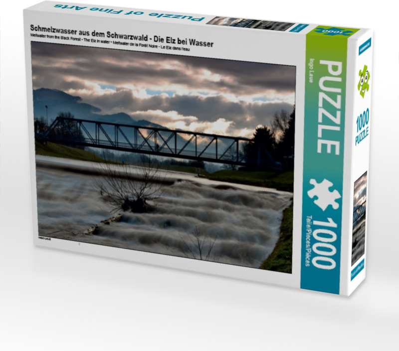 Calvendo Schmelzwasser aus dem Schwarzwald - Die Elz bei Wasser 1000 Teile Puzzle quer 640x480mm, Laue Ingo; 7271966
