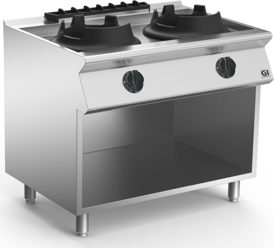 Gastro-Inox GI 700 HP Wok-Brenner mit 2 Brenner je 10kW, 120cm