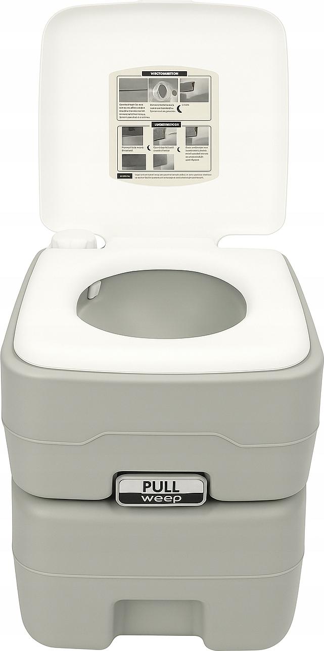 Weep Campingtoilette, Tragbare Toilette, Reisetoilette 20L mit Spülung FÜR ZELTPLATZ N1120T