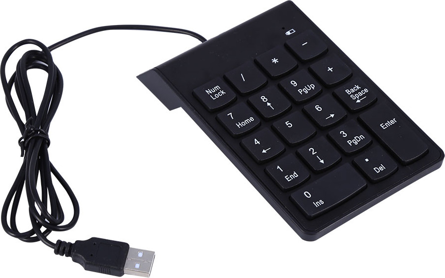 Gistuch Mini-Tastatur, weitgehend kompatible Computertastatur, staubdicht, mit 18 Tasten für die Arbeit an Tabellenkalkulationen im Büro und zu Hause