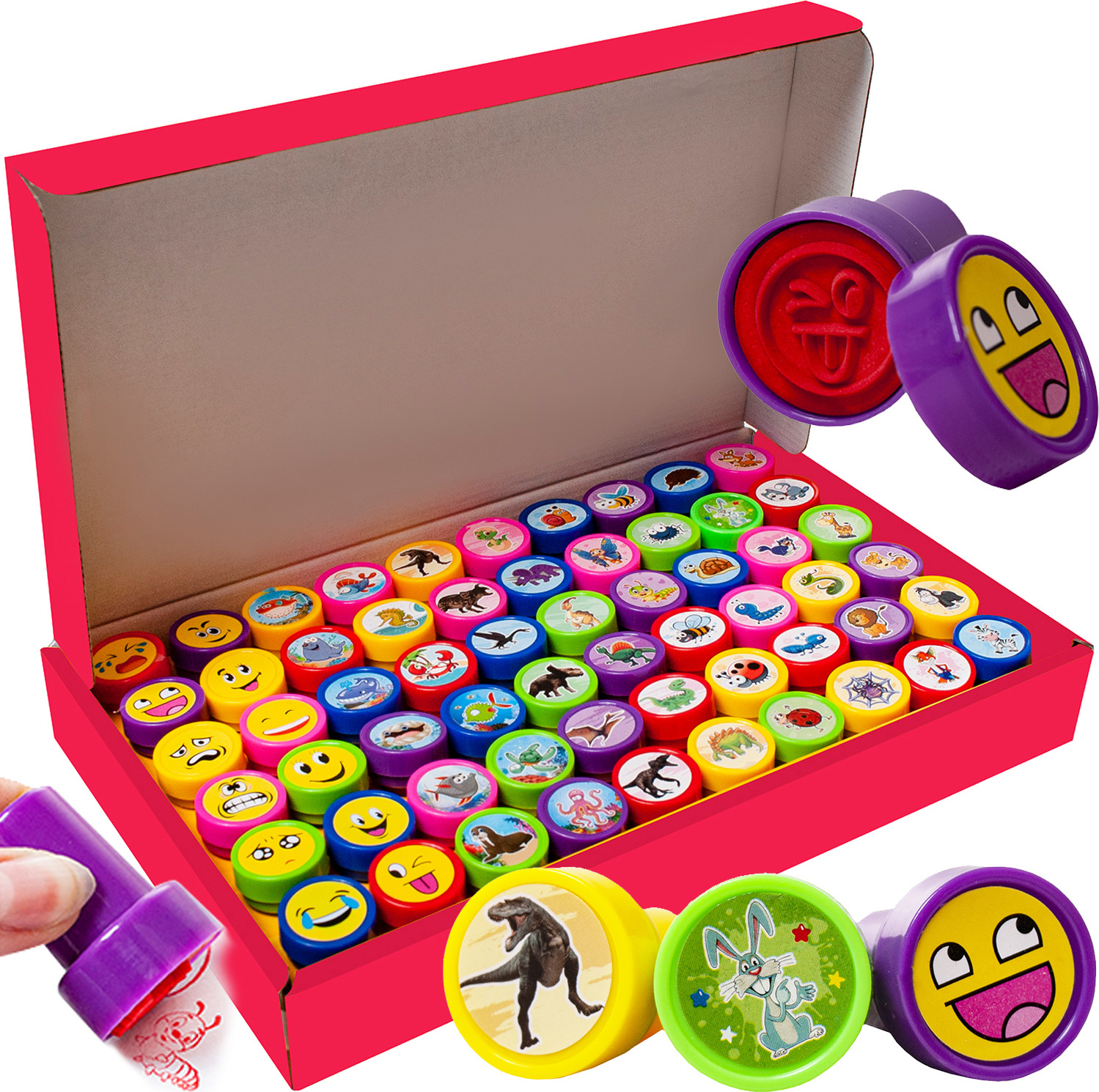 Auauraintt 36 Stück Stempel Kinder, Mehrfarbige Stempelset, Selbstfärbende Stempel für, Klassenzimmer-Preise,Partygeschenke für Kinder, Geschenktütenfüller,Geburtstagsgeschenk Auauraintt 36 Stück Stempel Kinder, Mehrfarbige Stempelset, Selbstfärbende Stempel für, Klassenzimmer-Preise,Partygeschenke für Kinder, Geschenktütenfüller,Geburtstagsgeschenk