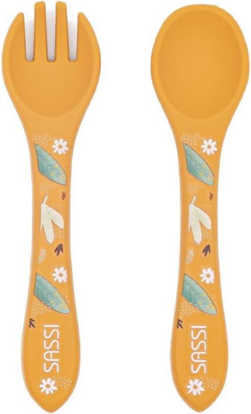 Silikon-Besteck Löffel + Gabel Lion / Sassi