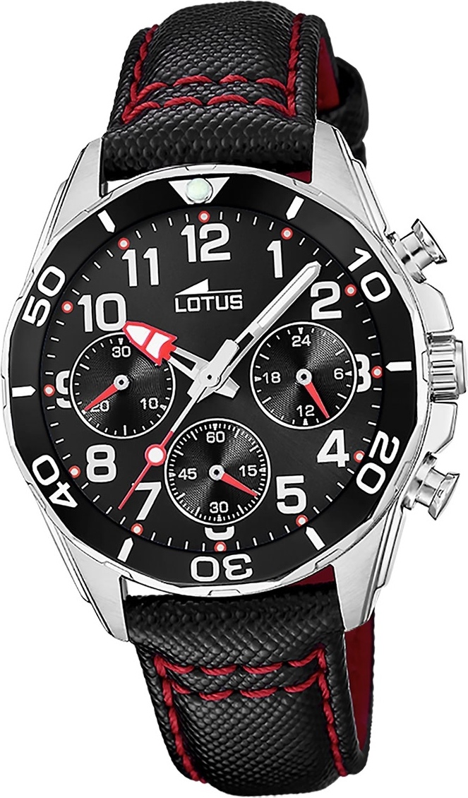 Lotus Leder Jugend Kinder Uhr Armbanduhr schwarz Elegant Classic D2UL18859/2