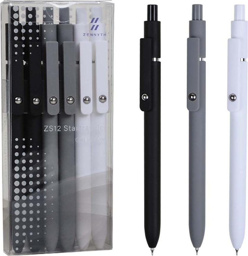 INF 6 Stk. Morandi Retro Farbige Gelschreiber, 0.5mm für Büro und Studium 397296