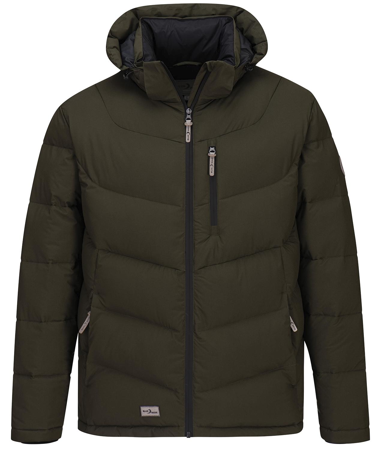 Blue Wave Herren Steppjacke Jesper - Jacke gesteppt mit abhnehmbarer Kapuze in Oliv Größe 6XL 1553