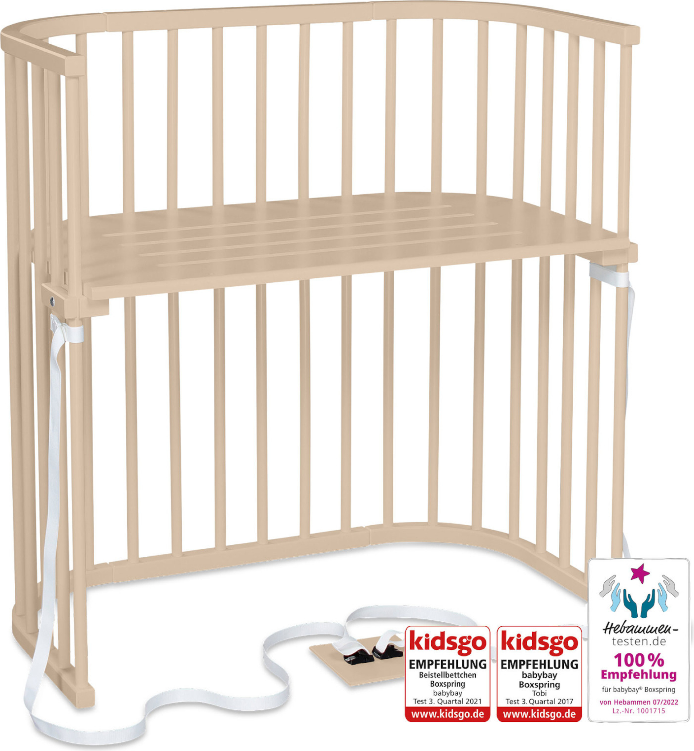 babybay Beistellbett Boxspring - Beige lackiert 166109