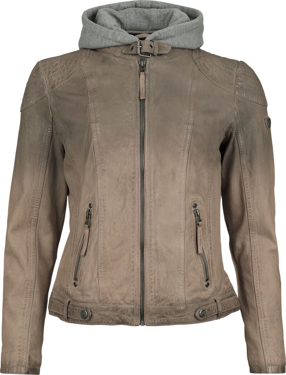 Mauritius GmbH Mauritius Lederjacke Damen Cascha LAMOV taupe Basics 100% Leder 3XL