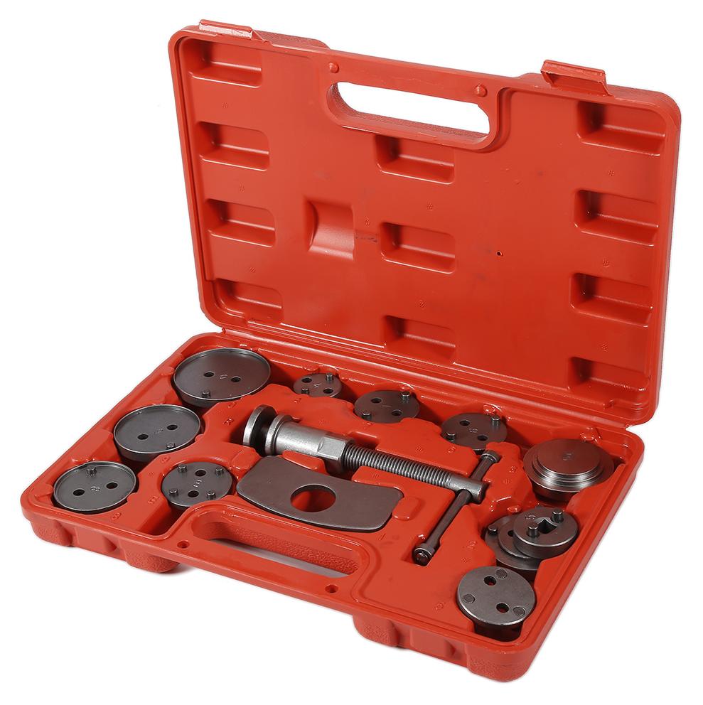 Supfine 13 tlg. Universal Bremskolbenrücksteller Set Bremskolben Rücksteller Rückstellwerkzeug Kolben Zurückstellen KFZ-Werkzeug Tool Kit Spindel
