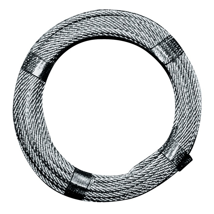 NORDWEST Drahtseil D.6,0mm L.80m 6 x 12+1 FE Bruchkraft 13,24 kN Stahl,verz. 7000638