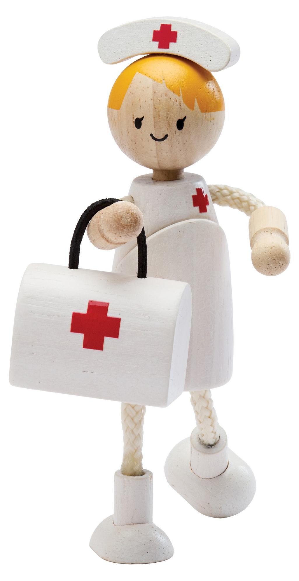 PlanToys- Krankenpflegerin-Puppe 18,8x7,5x9,5 cm - 3y+ 4002647