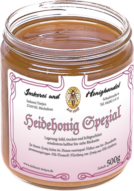 Heidehonig Spezial 500g | Imkerei Tietjen 3A
