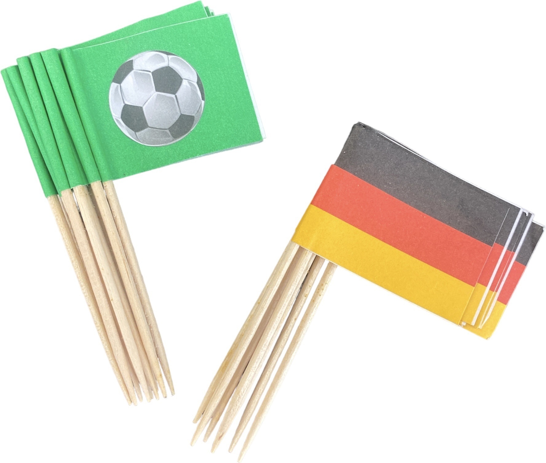 Merkloos Flaggenstöcke Europameisterschaft/Weltmeisterschaft Fußball Deutschland - 50 Stück