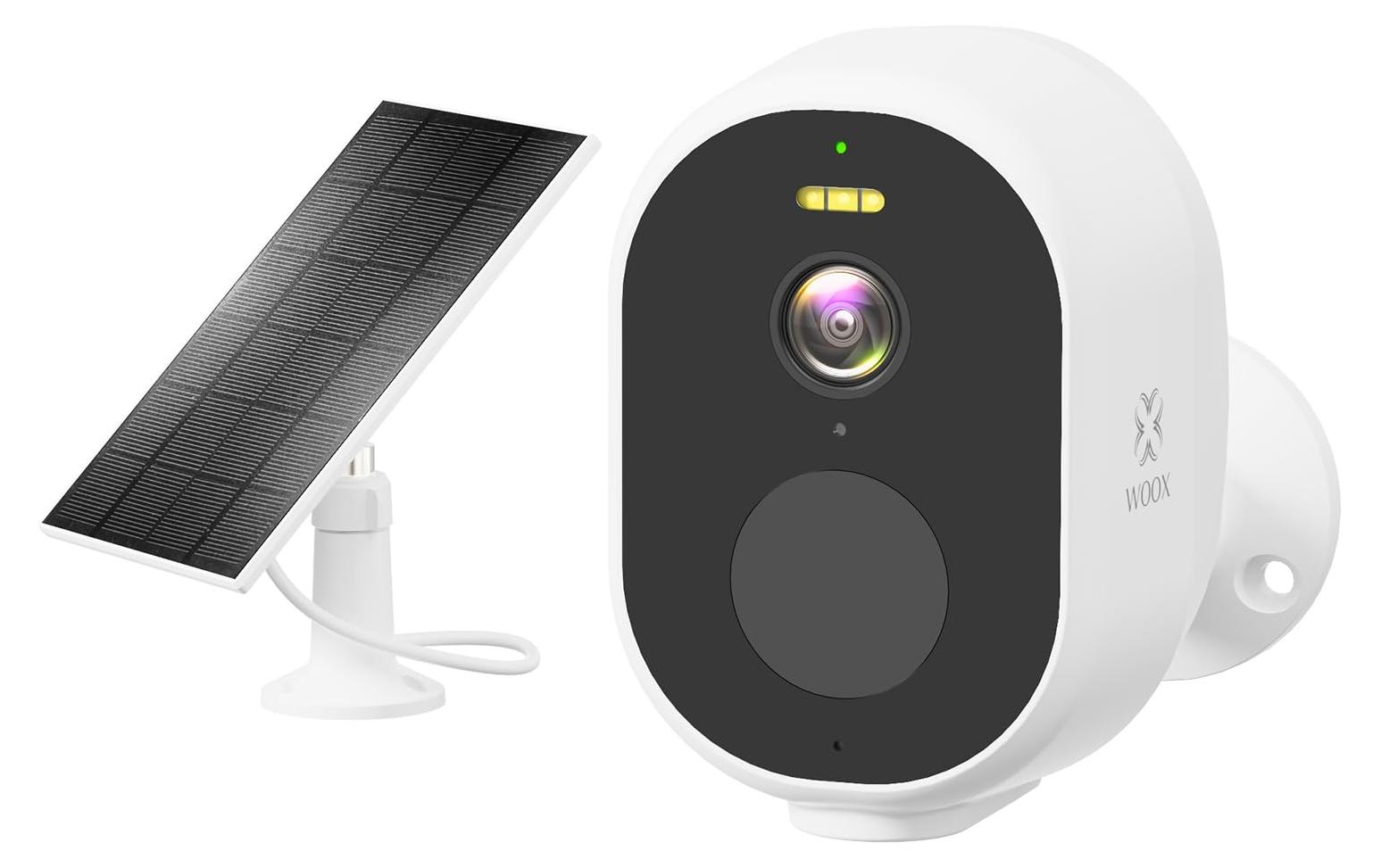 Woox Überwachungskamera Aussen Solar 2,5K 4MP, WLAN Kamera Überwachung Aussen Ka