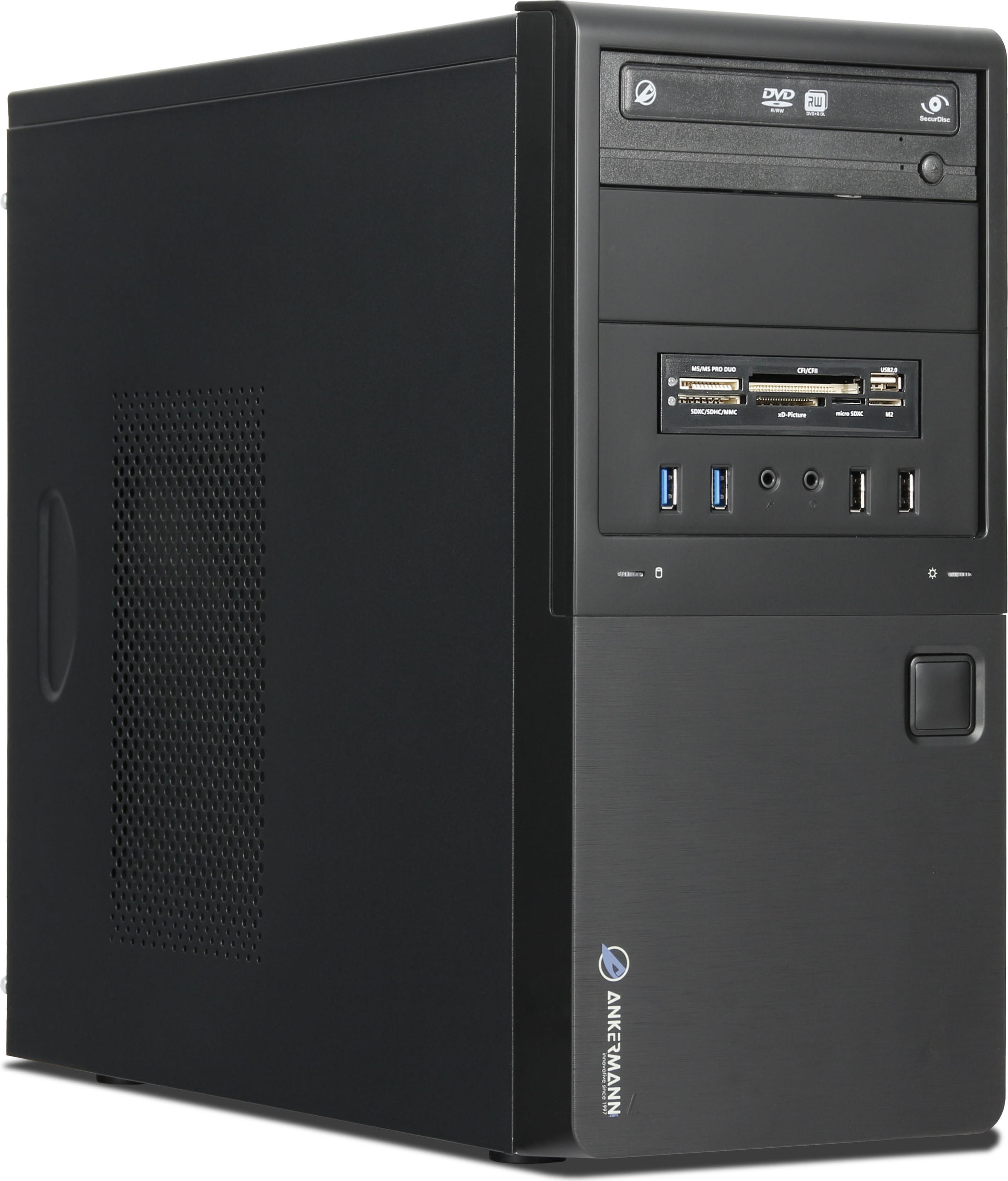 Ankermann-PC Ankermann Ankermann Linux Pro i7, Intel Core i7-6700, 16GB RAM, 1TB NVMe SSD, Zorin OS, WLAN, Maus & Tastatur, OnlyOffice