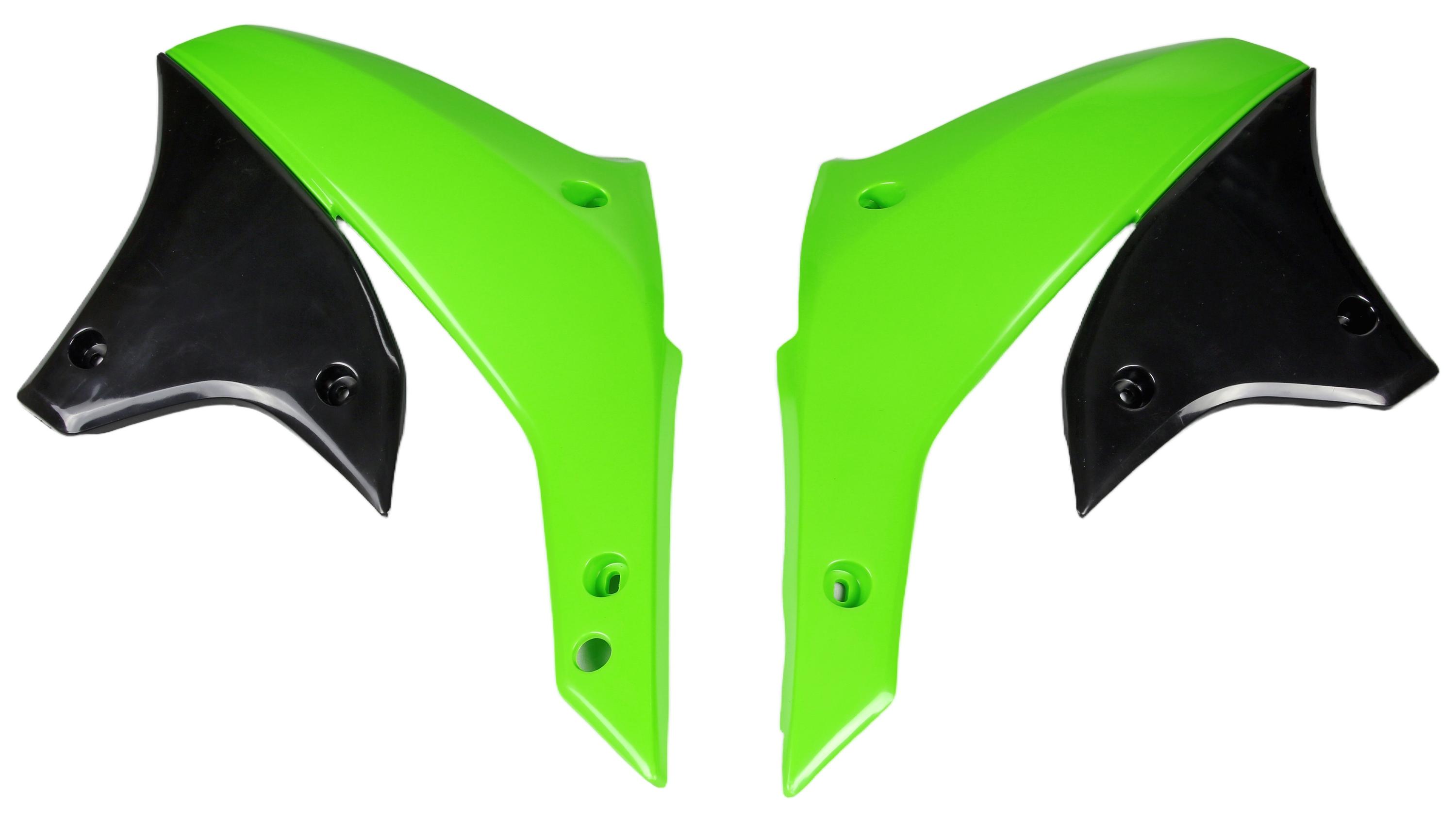UFO Plast Kühlerabdeckung Kühlerabdeckungen UFO Kawasaki grün UFO-KA03789-026