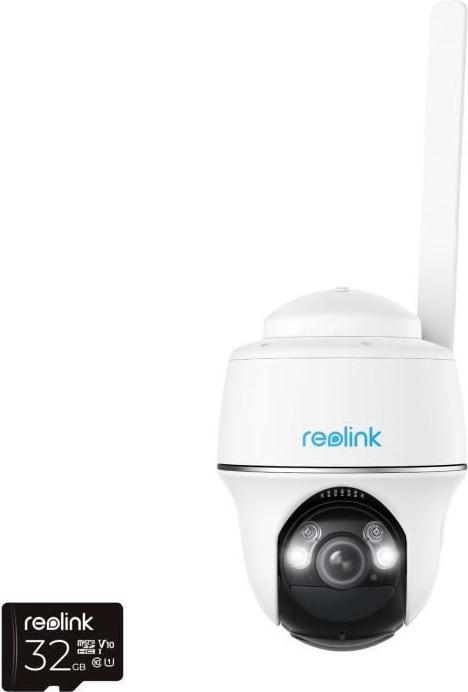 Reolink G430 Vonkajšia bezpečnostná kamera, 4 MP, 16-násobný digitálny zoom, nočné videnie 10 m, obojsmerný zvuk, batéria 6000 mAh, biela farba