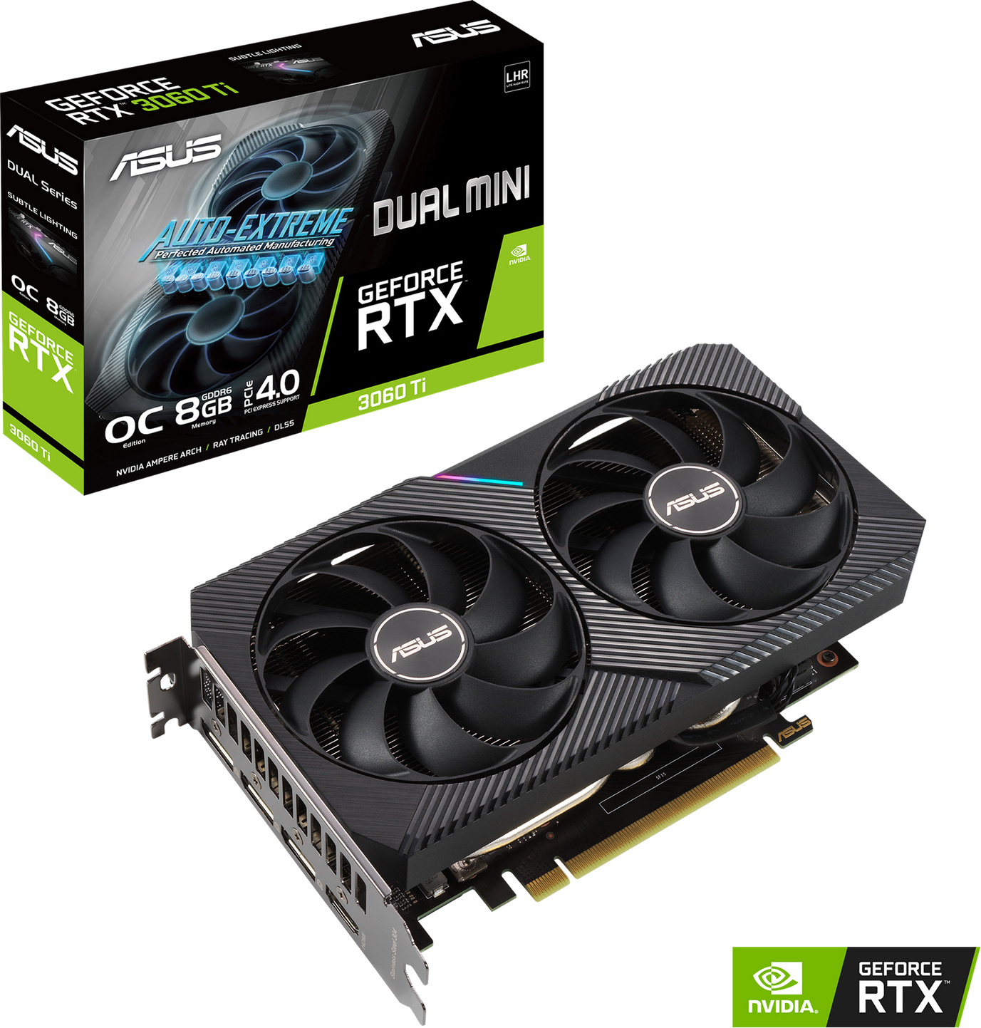 ASUS DUAL-RTX3060TI-O8G-MINI-V2 - Grafikkarten 90YV0FT2-M0NA00