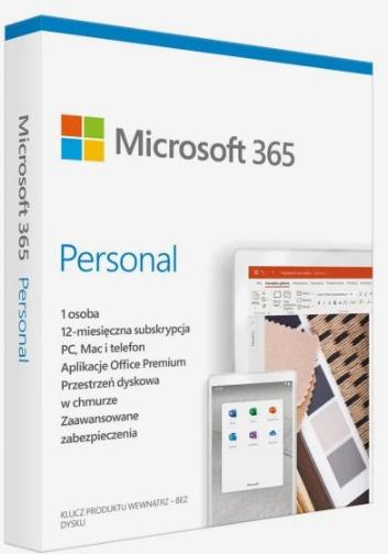 Microsoft 365 Personal PL P10 1 Jahr 1 Benutzer/5 Geräte Box