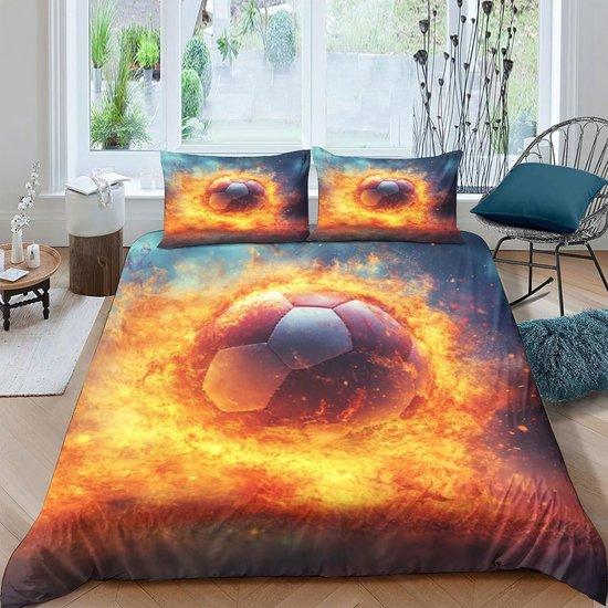 Famanu Bettwäsche Fußball - 3D Drucktechnik - 200x200cm