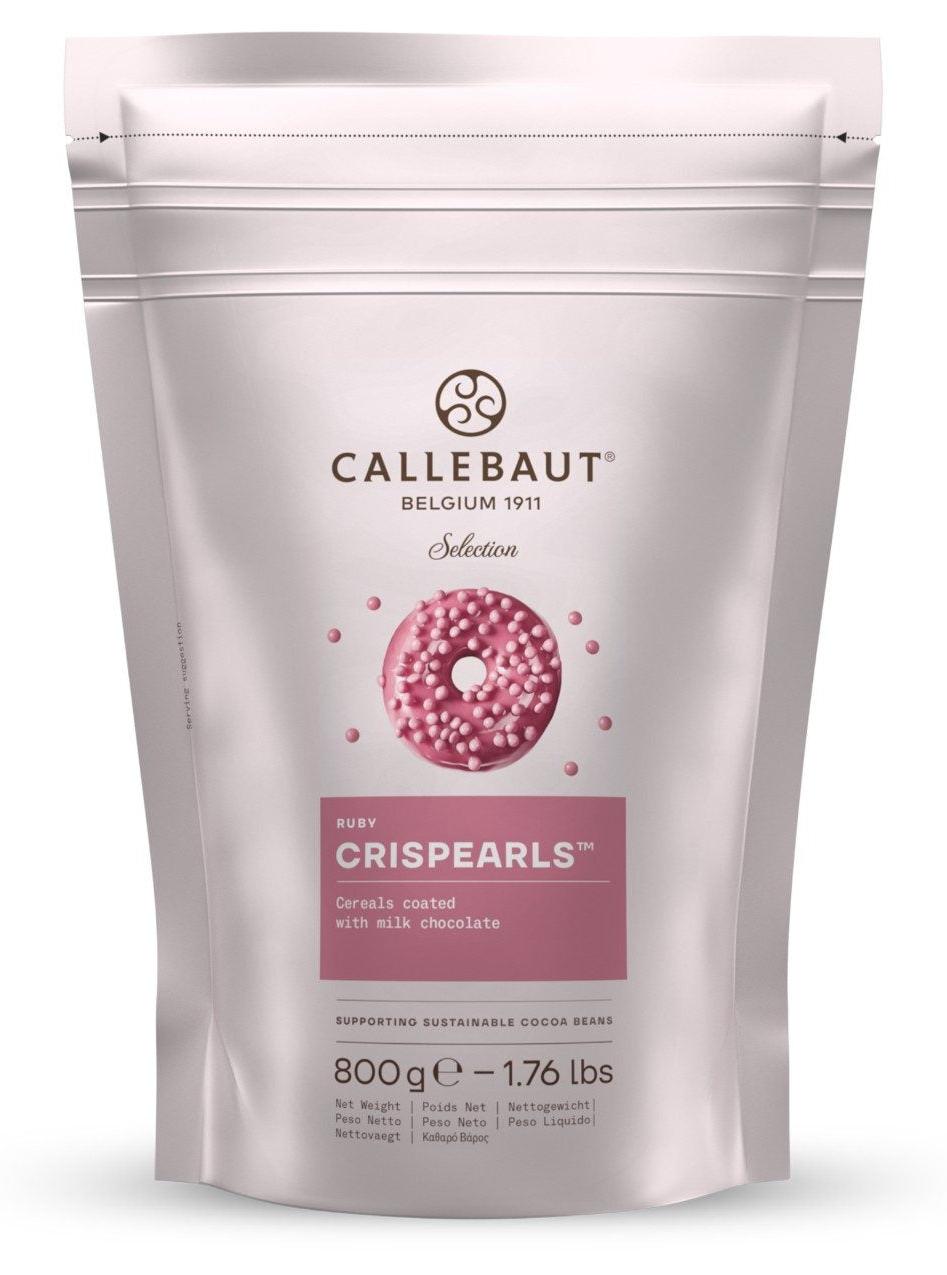 Barry Callebaut Callebaut Crispearls Ruby 800g – Knusprige Ruby-Schokoladen-Perlen zum Backen & Dekorieren