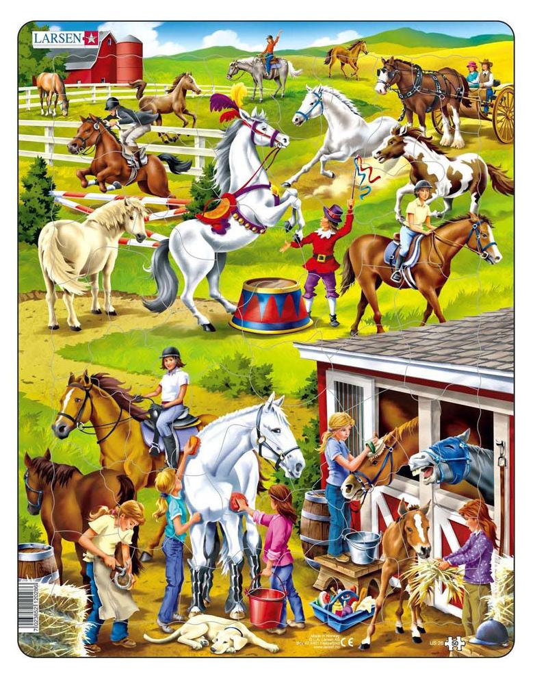 Larsen puzzle MaxiPferde-Reitschule 50 Teile 2730745