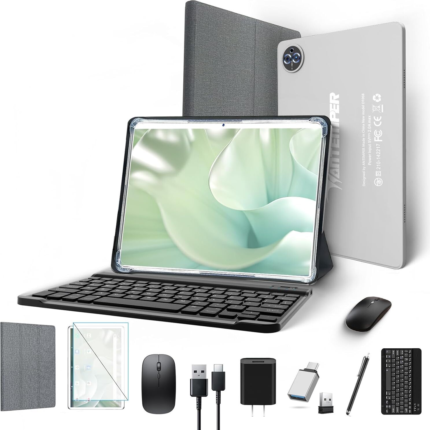 Tablet Android 14, tablety 10 palcov, 4G LTE 5GHz WiFi PC, 14GB RAM + 128GB ROM (1TB TF), Octa-Core FHD 1280x800 Incell IPS, 8000mAh, 13MP + 8MP, GPS,
