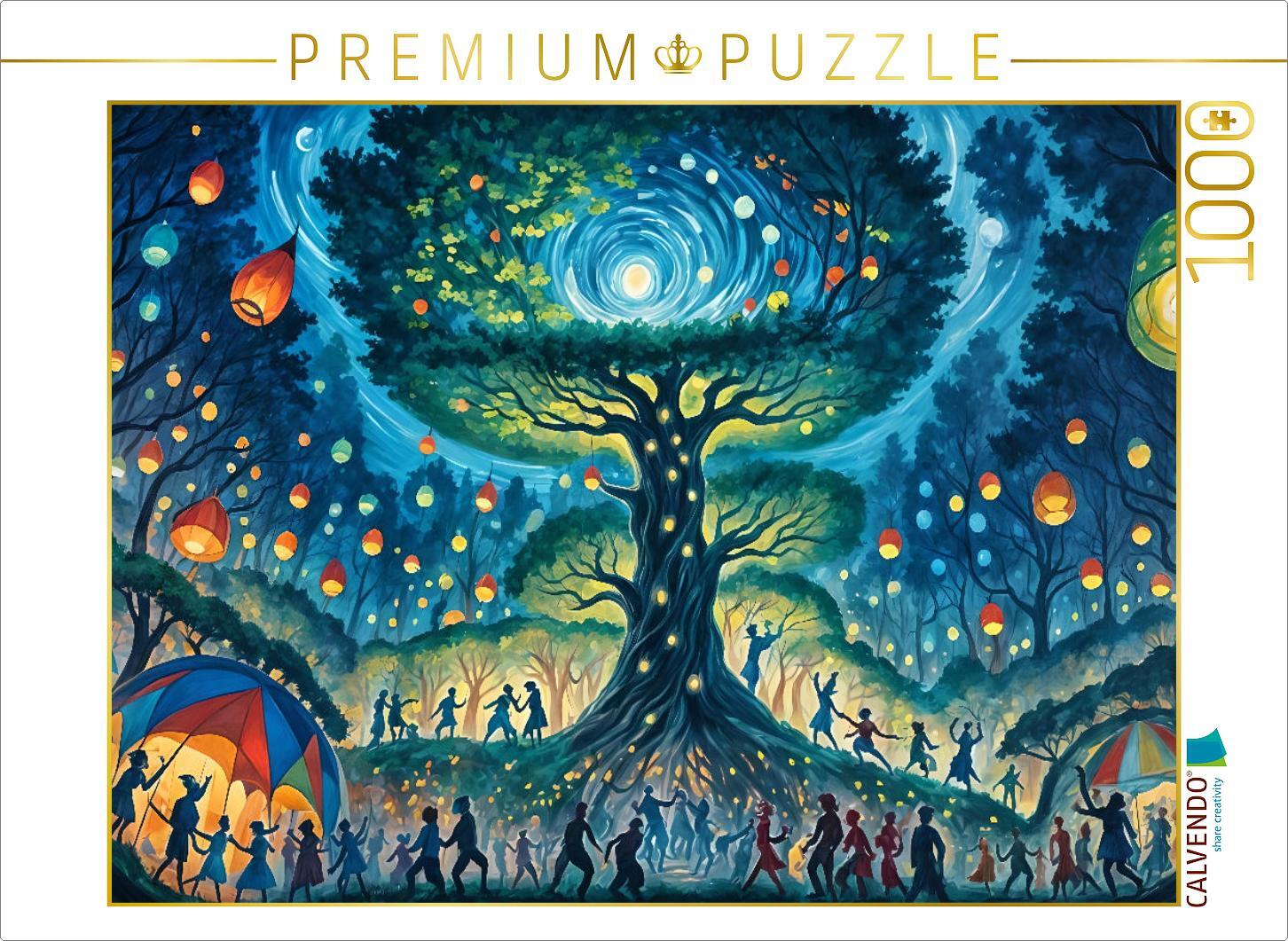 CALVENDO Puzzle Neujahrsfeier | 1000 Teile Lege-Größe 64x48cm Foto-Puzzle für glückliche Stunden