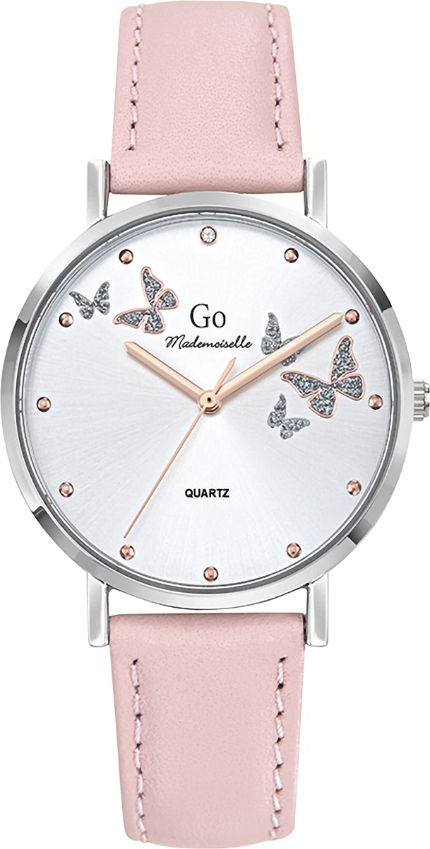 Girl Only náramkové hodinky z ružovej kože GO dámske analógové quartzové hodinky UGO699349