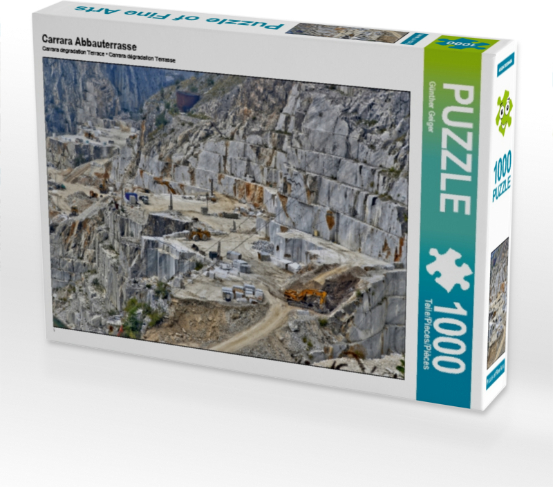 Calvendo Carrara Abbauterrasse 1000 Teile Puzzle quer 640x480mm, Geiger Günther; 7411652