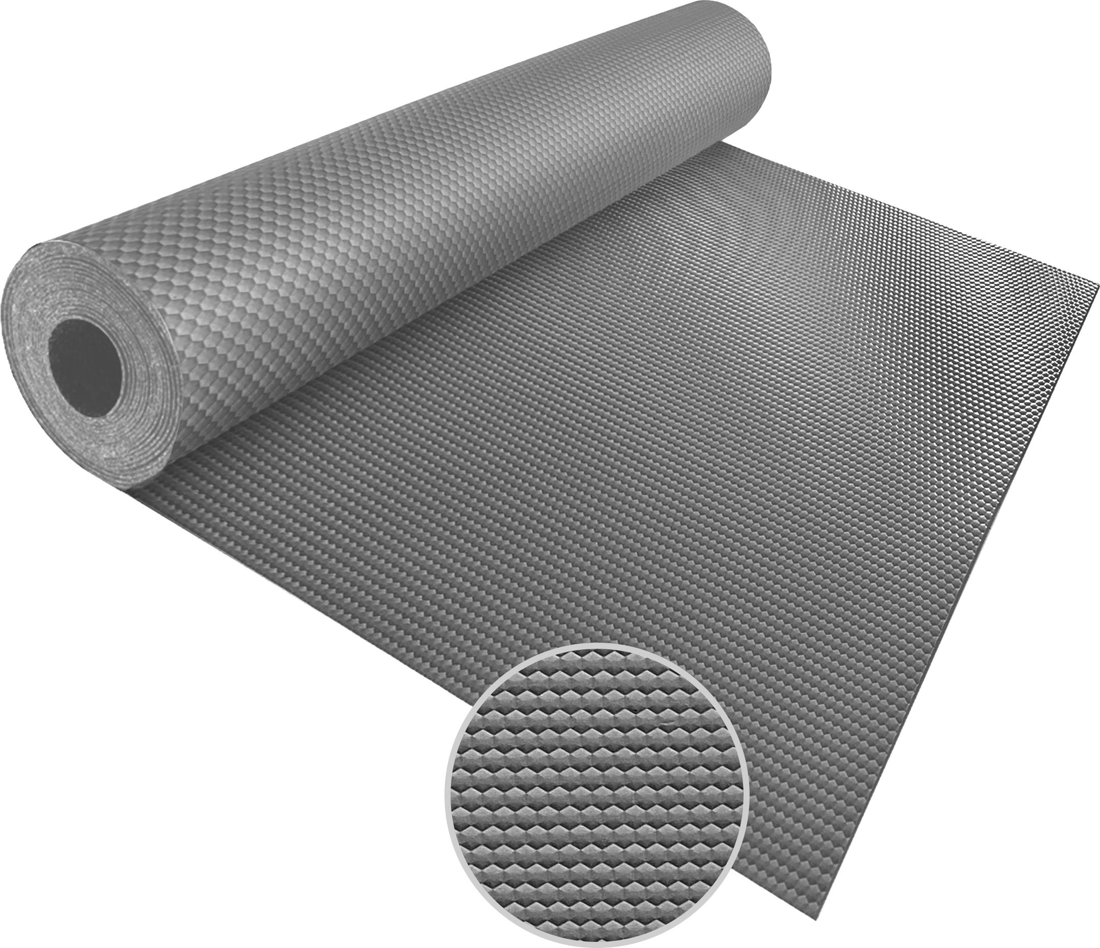 Floordirekt Vinylboden PVC-Bodenbelag Hexagon, Grau, 120x700 cm, rutschfest, ohne Wellen & Kanten, abriebfest, Trittschalldämmend, 2mm dick