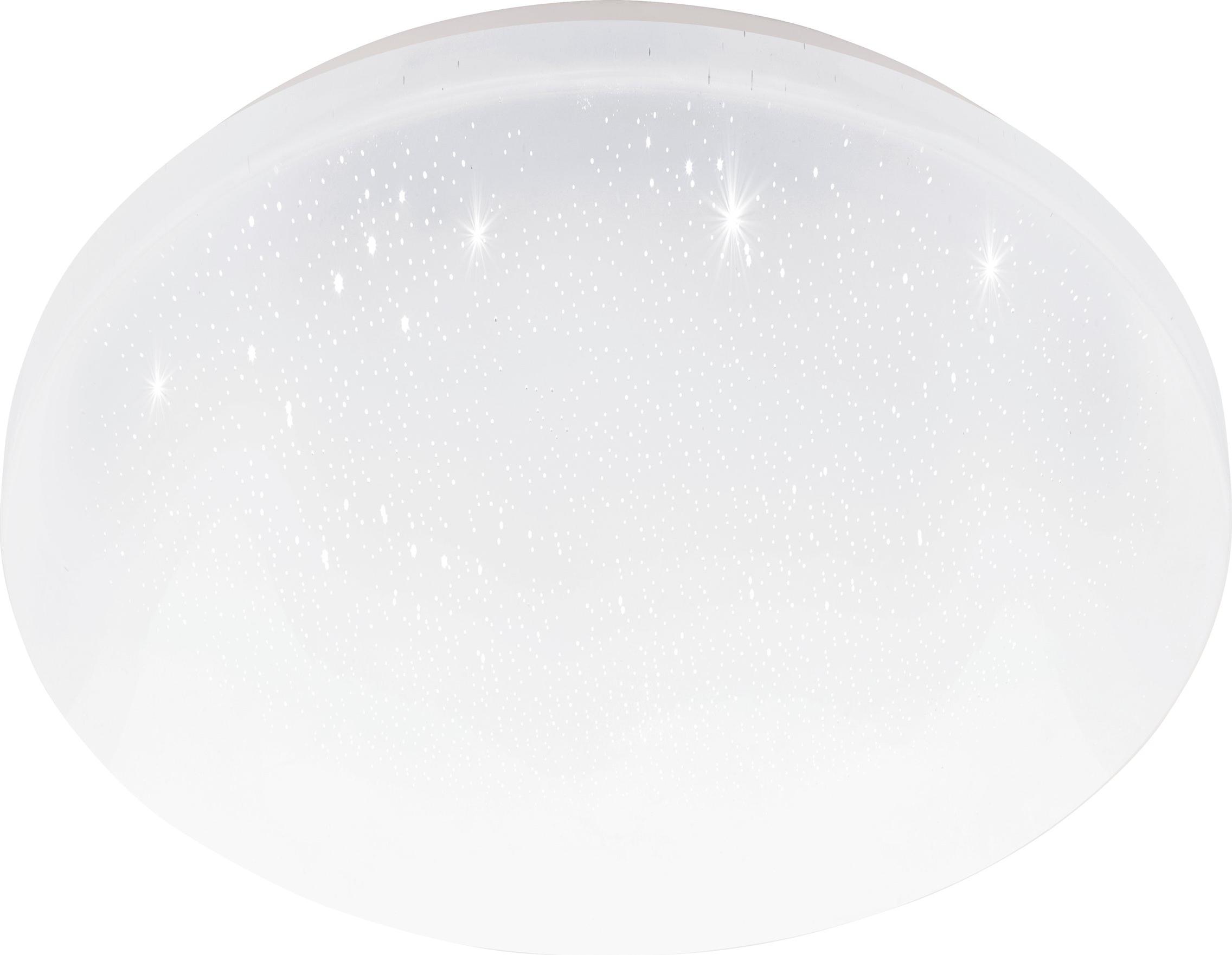 EGLO LED Deckenleuchte Pogliola-S, Ø 26 cm, Wandlampe, Kristalleffekt Deckenlampe aus Stahl und Kunststoff, Wohnzimmerlampe, Küchenlampe, Bürolampe 75504