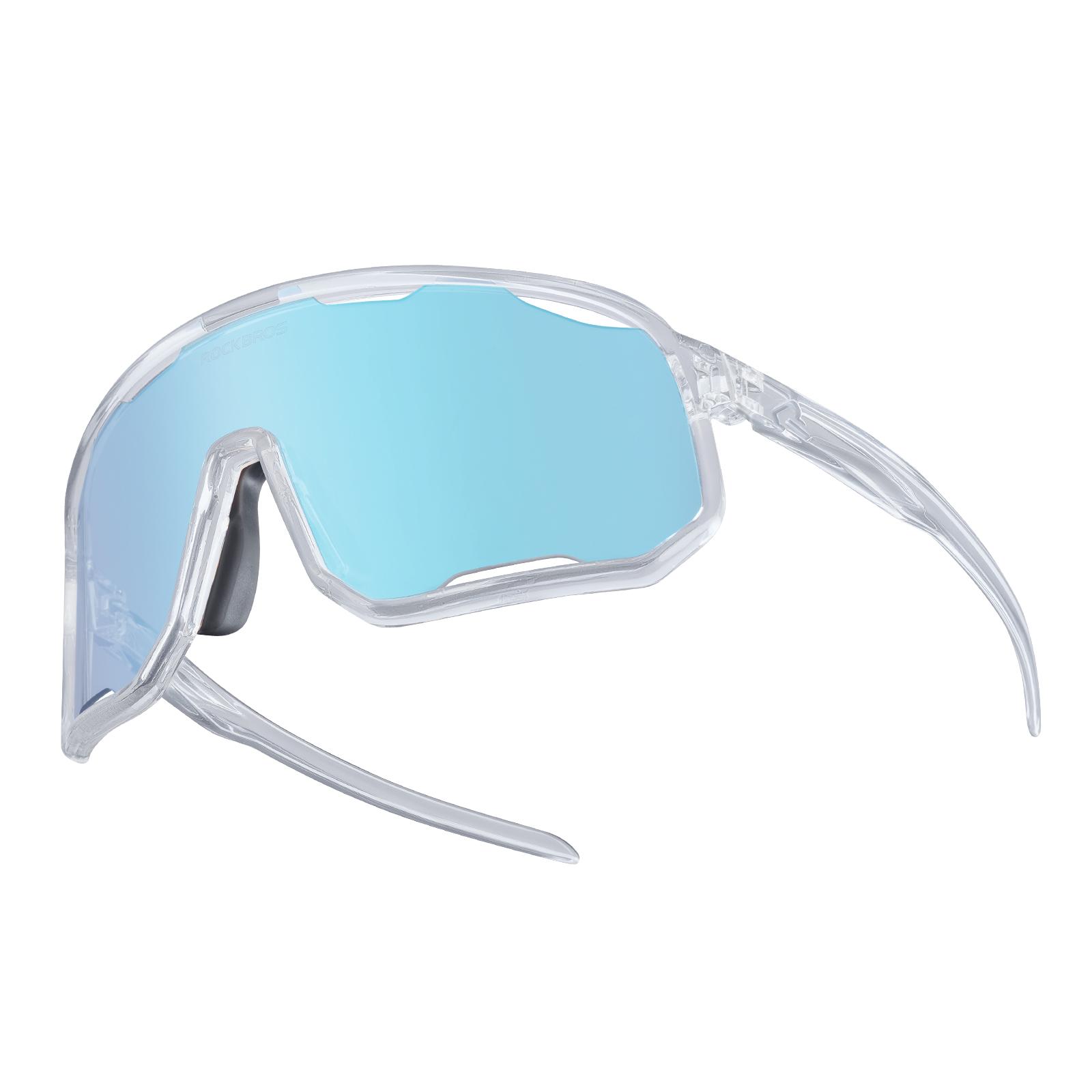 ROCKBROS Fahrradbrille Radbrille Outdoor MTB Damen und Herren Polarisiert Rosa-Lila