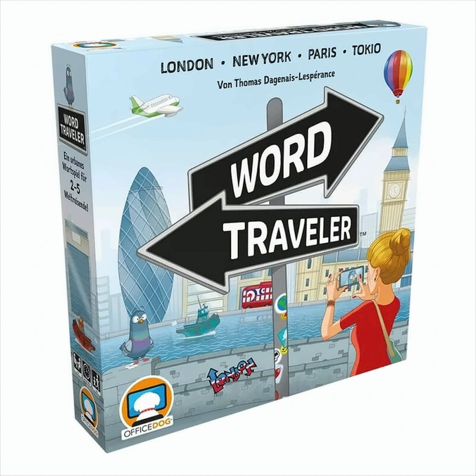 Asmodee Word Traveler – Kooperatives Partyspiel um Städte und Kommunikation ODOD0001