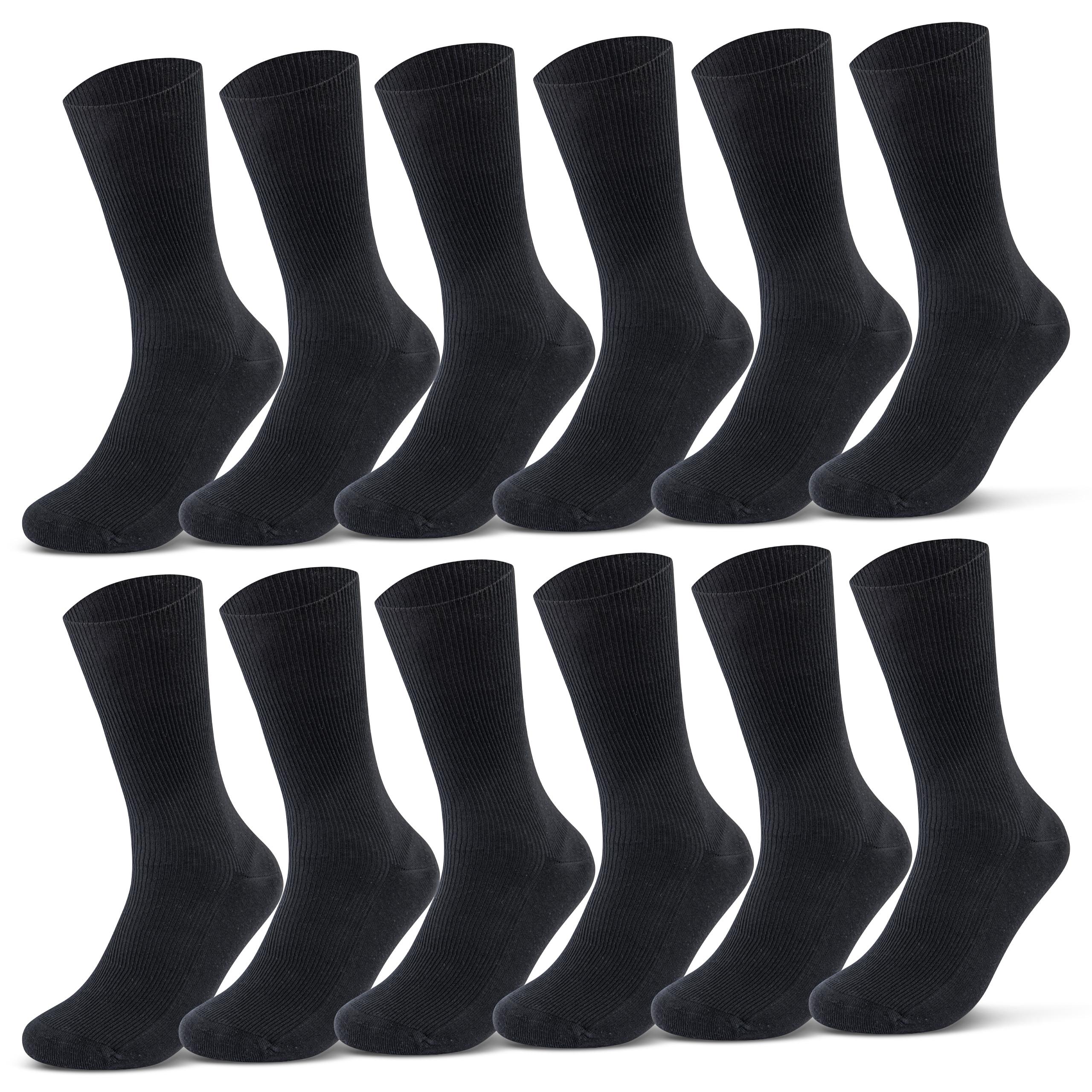 12 Paar Diabetikersocken Herren 43-46 - Graue Sportsocken