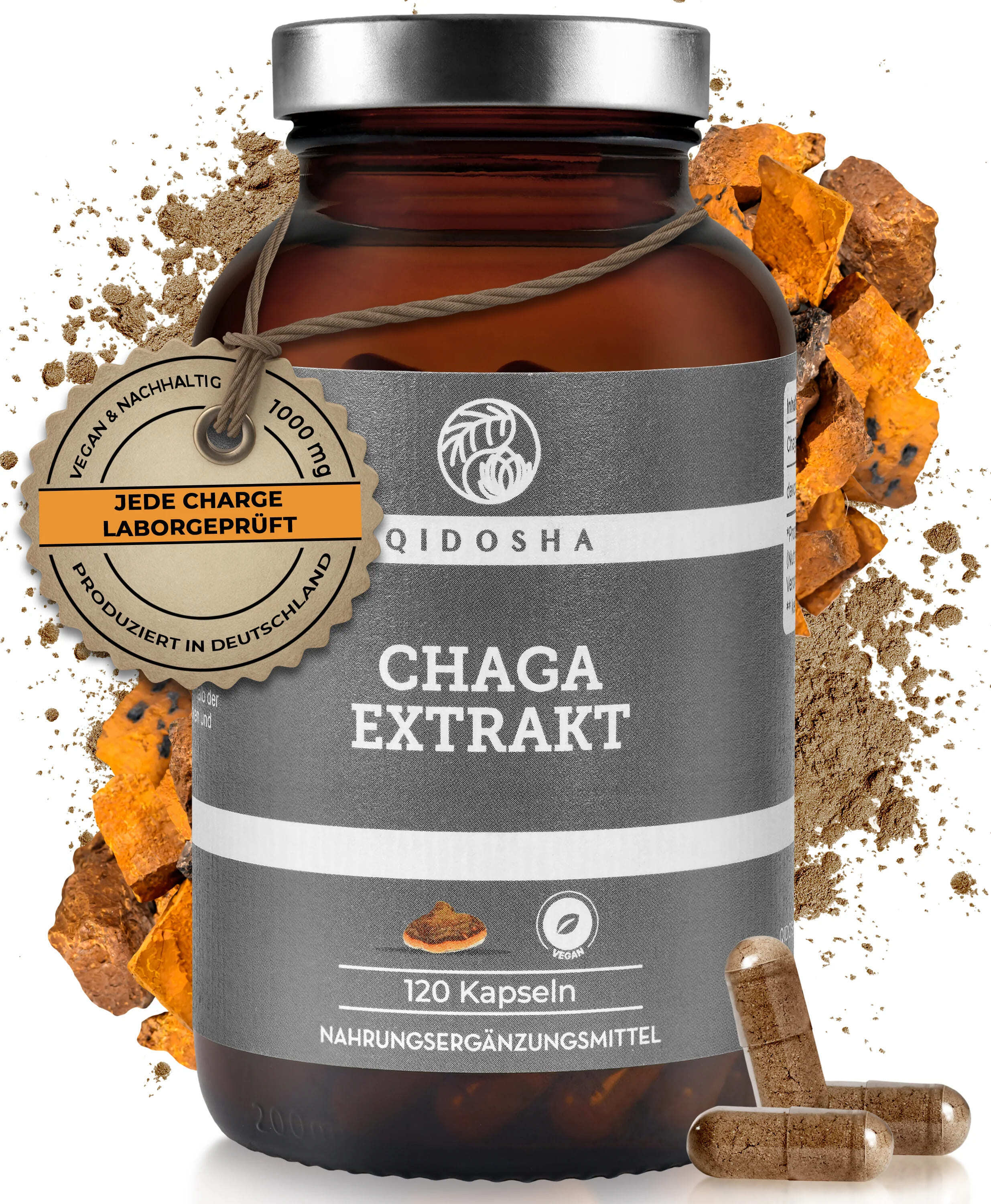 Sonstige Qidosha Chaga Extrakt | 120 Kapseln