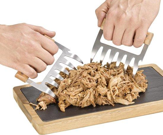 OEM Pulled Pork-klauwen, roestvrij staal, Amerikaanse BBQ, 2 stuks met flesopener 2026