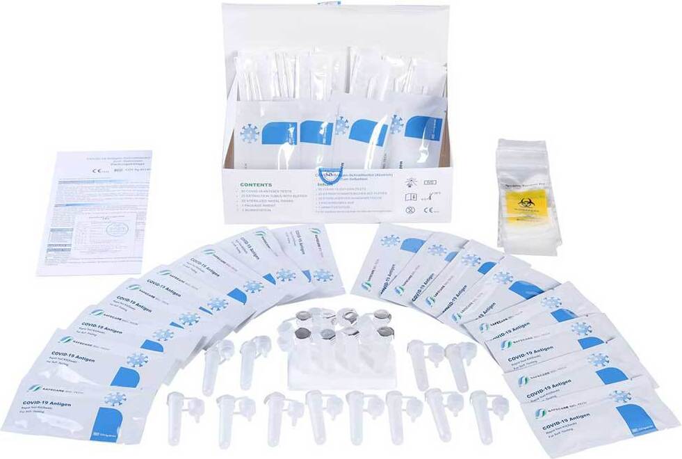 10x Stück - SAFECARE Corona Antigen-Tests Selbsttest - MHD 01/26 | CE 1434 AT1350/21 / ICOV-502S