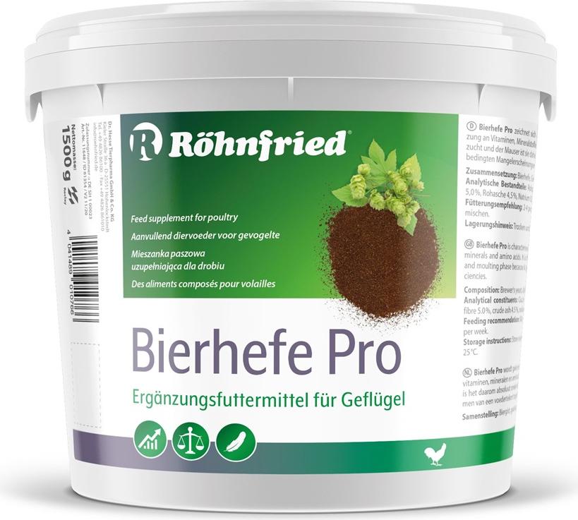 Röhnfried Bierhefe Pro 1,5 kg für ein glänzendes Gefieder