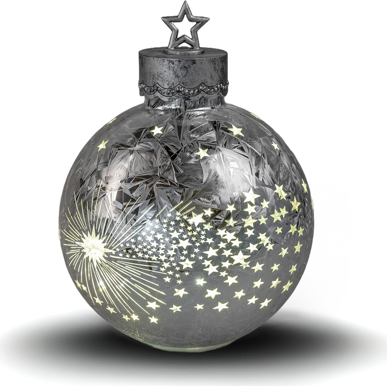 Formano LED Weihnachtskugel - Frosty-Komet Mit Timer