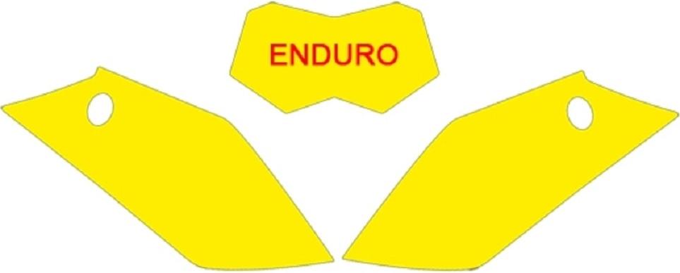 Startnummernfelder Schwarz Blackbird Für Gas-Gas