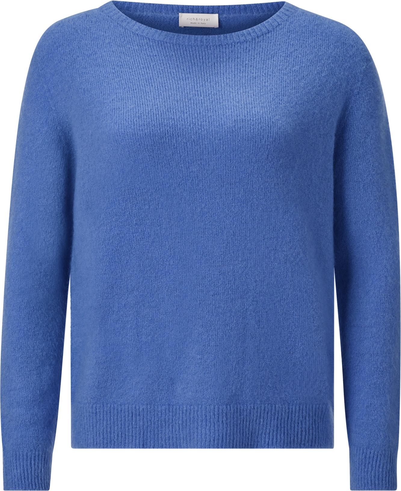 rich&royal Rich & Royal (4) Cozy Crew Neck, dusty blue 745 745 L 2510 Cozy Crew rec