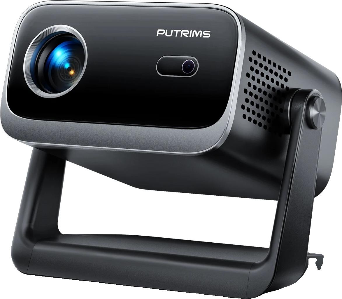 Mini projektor, 145° nastaviteľný stojan, podpora WiFi a Bluetooth, jas 18000 L, ako na obrázku, zástrčka EÚ