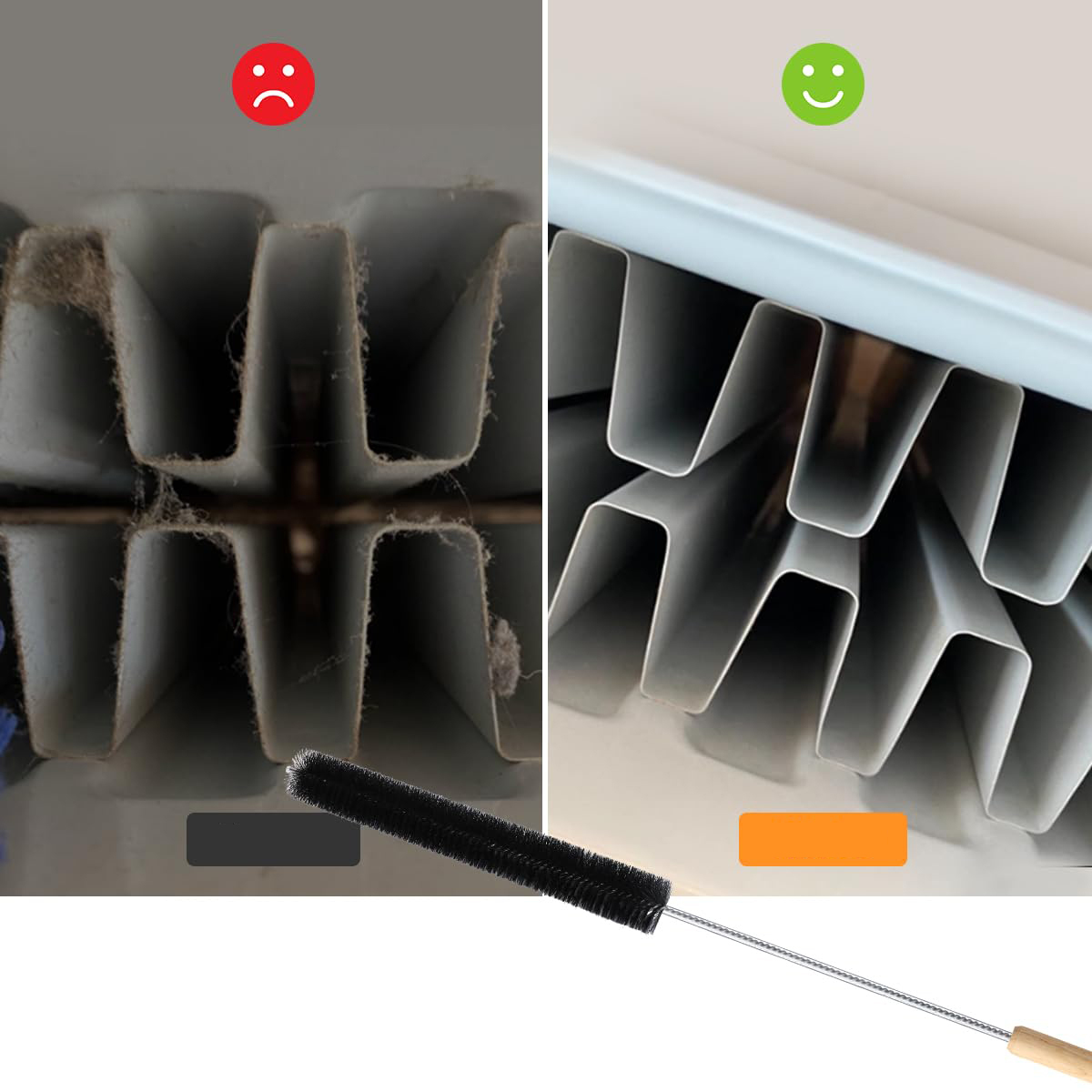 Elkuaie Heizkrperbürste für Flachheizkrper, Aieve 80cm Heizkrper Reinigungsbürste Heizungsbürste Bürste Heizungsputzer Reiniger Reinigung Werkzeug für Heizung Heizungkrper 20260707-Say-KCCP-450