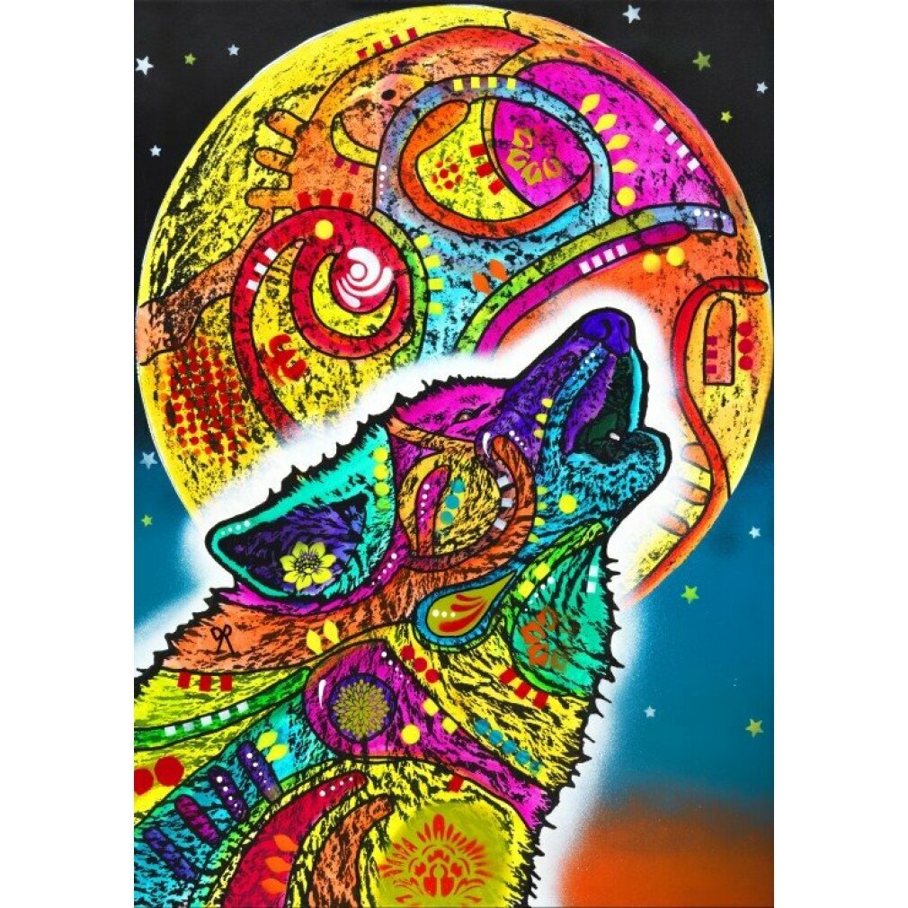 Bluebird Puzzle BLUEBIRD Heulender Wolf Puzzle 1000 Teile 70203
